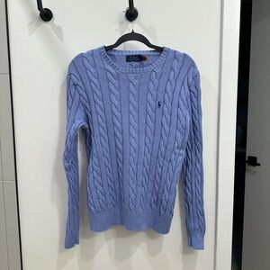 Polo by Ralph Lauren Men's Blue Cable Knit Sweater